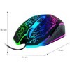 Green Leaf 18-8298 Mouse Gamer 6D Alambrico, 1000 a 1600