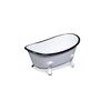 Cheung's White Metal Bathtub Table Décor