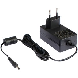 Poppstar AC DC Netzteil 12V 2A (Netz-Adapter 24W / 12V Ladekabel für Externe Festplatten-Gehäuse, Dockingstation UVM.) mit DC-Stecker 3,5mm/1,35mm