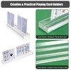 TOLIDA 4 PCS 25cm Clear Acrylic Playing Card Holder Stand