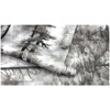 HAOKHOME Forest Peel and Stick Wallpaper Black and White Removable