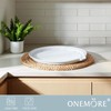 ONEMORE Microwave Bacon Tray Ceramic Bacon Cooker Meat Rack for