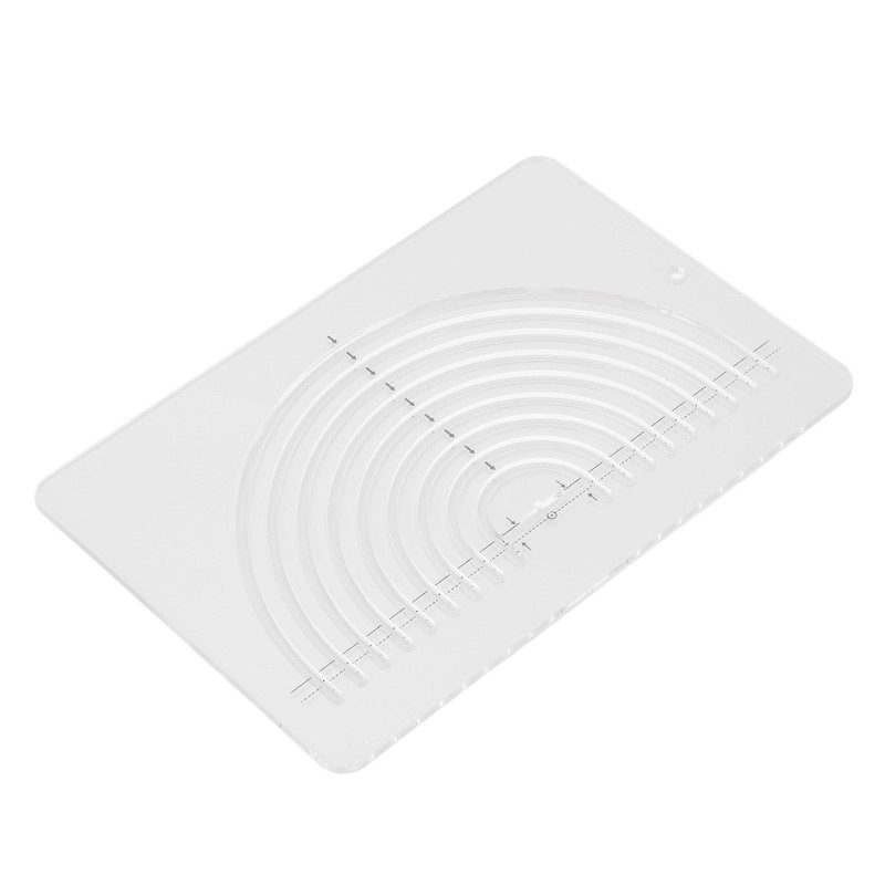 Circle Quilting Ruler Semicircle Durable Clear Acrylic Highly Accurate Wide