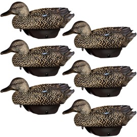 Heyday Ultralight HydroFoam FlexFloat Early Season Teal Duck Decoys 100% HydroFoam 6 Pack Ultra Realistic Duck Hunting Decoys