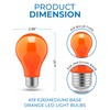 OHBULBS 8W Dimmable Orange LED Light Bulbs with 360 Degree