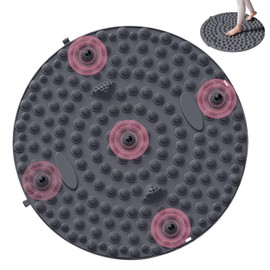 ISRKU Acupressure Board, Foot Massager, Foot Massager, Foot Massager Mat, For Home, Ergonomics, Reducing Fatigue, Exercise, For Home Use, Acupressure Plate, Plantar Acupressure Board, Round (13.8