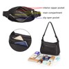 YALUXE Genuine Leather Shoulder Bag Medium Size Handbag Purse Multi