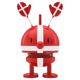 Hoptimist Danish Roligan, Bobble Figure & Lucky Charm Scandinavian, Living Room & Desk Decoration, Office Gadget, Great Small Gifts, 6.7 x 5.9 x 9.5 cm, Small, Red