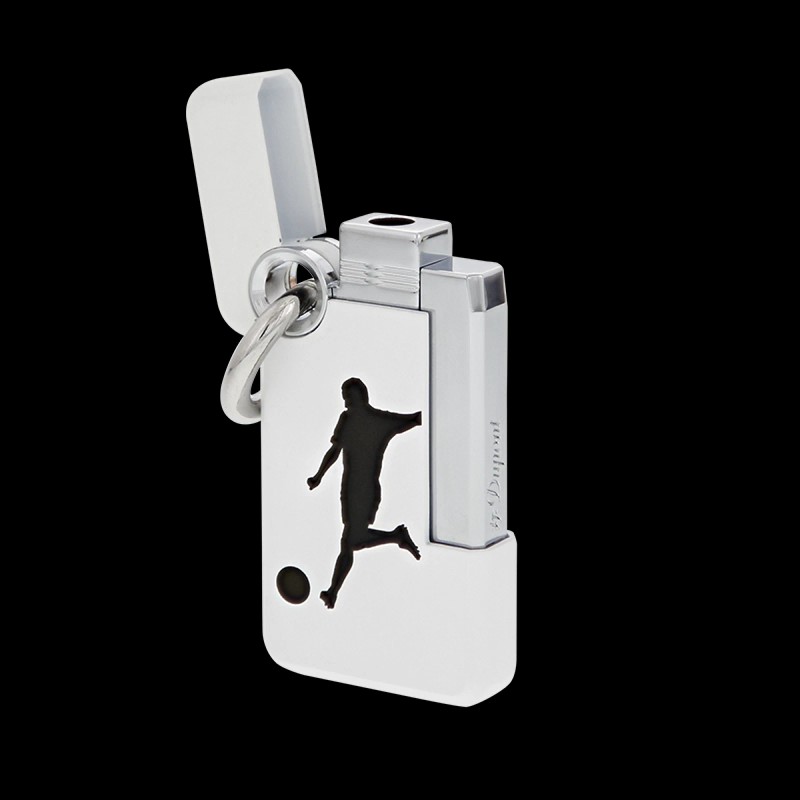 Dupont S.T. Dupont Hooked Jet Lighter with Ring, White, 032030