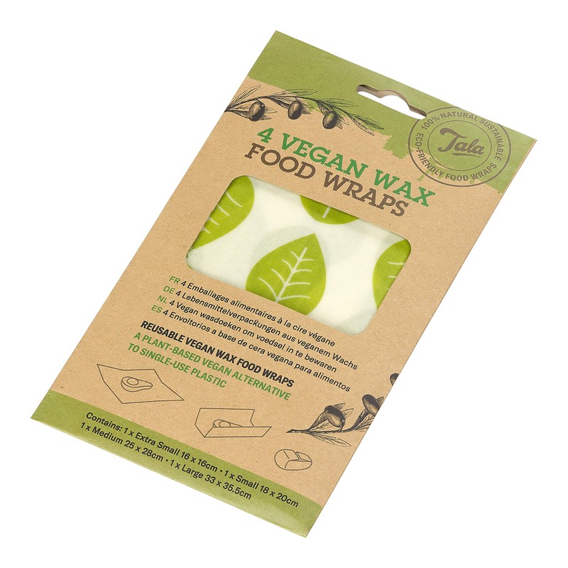 Tala Reusable Vegan Soy Wax Food Wraps - 4 Bags
