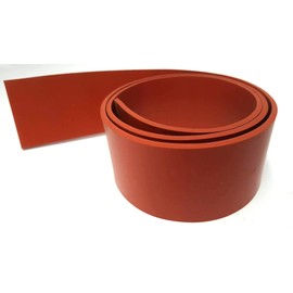 .031" 2" x 10' Industrial Silicone Rubber|Temperature-Resistant, Versatile, Durable & Flexible|Weatherproof, Gasketing|UV, Moisture Resistant