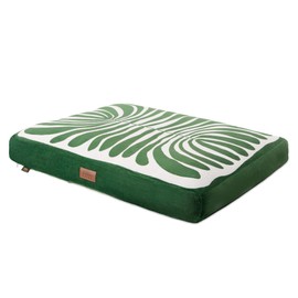 TOWN & COUNTRY LUXE CuddleTown Matisse Everwash® Pillow Pet Bed, Water Repellent Floor Pillow, Machine Washable Cover, Soft & Calming, Green, Large 44"x34"x4"