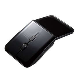 Sanwa Supply MA-BTIR1165BK Silent Bluetooth 5.0 IR LED Mouse (5 Buttons, Silent), Black