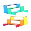 Generic Acrylic Display Riser Showcase 6Pcs Riser Display Stands for