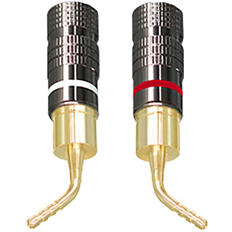 tunghey 4Pack Gold Plated 2mm Banana Plug Screw Type Audio