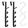 TYGFRT 2-Piece Door Hook Set - S Hooks, Coat, Clothes