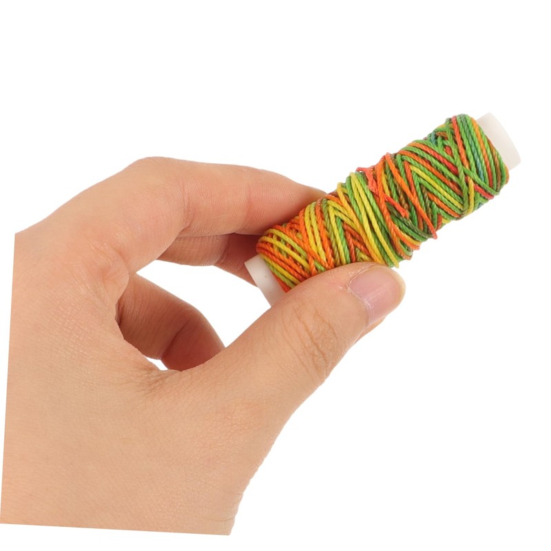 Gadpiparty 12Rolls Durable Waxed Threads for Crafts Functional Waxed Cord
