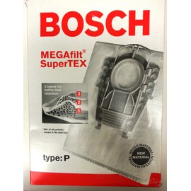 Bosch Type P Bags - Genuine replacement vacuum filter bag with 1 filter