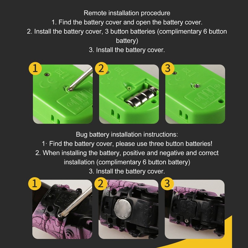 Remote Control Bug Toy Realistic Bug Moving Smart Sensing Simulation