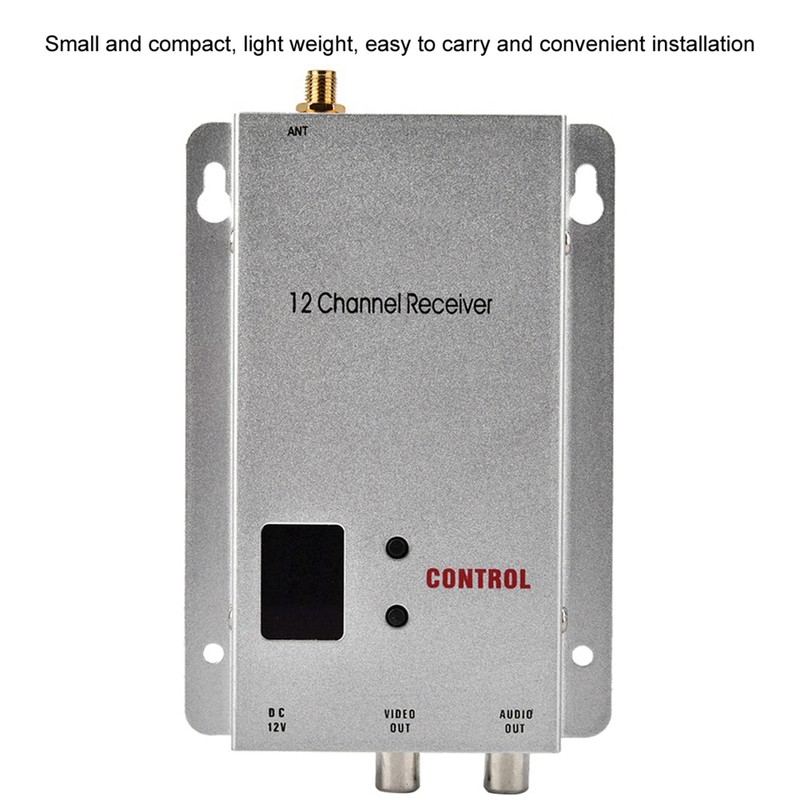 1.2G 1.5W Wireless Audio Video Transceiver CCTV Monitoring Transmitter &amp;