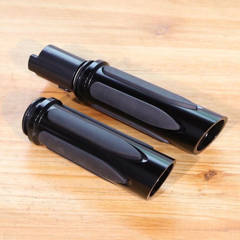 All Black Hand Grips Compatible for Harley Touring Street Road