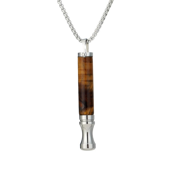 atnayo Breathing Necklace, Tiger Eye Stone Breathlace for Men Women