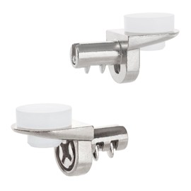 Keenkee 20PCS 1/5 Inch 5mm Metal Shelf Pegs Pins Clips Replacement Kitchen Cabinet Shelves Support Holders for Bookshelf Bookcase Cupboard Adjustable Wood Glass Shelving Hold Nickel