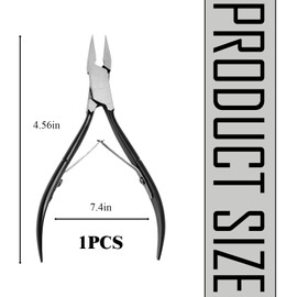 Ingrown Toenail Clippers with Straight Blade for Thick Nails and Seniors,Stainless Steel Ultra-Slim Blade Fingernail Clippers for Toenails,Durable Cuticle Scissors for Podiatry-Grade Toe Nail Care