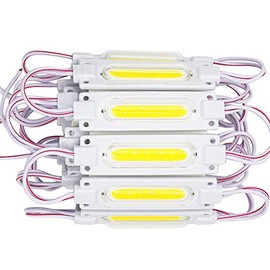 YSY LED Storefront Lights Outdoor Module Light COB LED Lights with Tape Adhesive Waterproof Storefront Window Light for Business Store Advertising Signs 20pcs (Warm White)