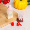 Wentoenapp 2Pcs Mini Ketchup Bottle, Condiment Squeeze Bottles Empty, Plastic
