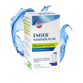 Emser Nasanita Nose Shower, incl. Nasal Rinse Salt - for Colds, Allergies and Nose Care - 4 x 2.5g Bags