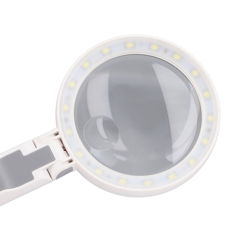 Magnifying Glass 5X 11X 18 LED Rechargeable 3 Brightness Levels