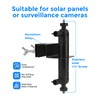 Universal Gutter Mount for Security Cameras, Heavy-Duty Adjustable Outdoor Mounting