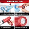 Banores Electric Toilet Plunger, High Pressure Drain Unclogger Plungers for