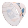 Housoutil Fabric Bird Lampshade,Medium Pattern Drum-Shaped Table Lamp Shade,Beige Replacement