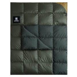 OneTigris Down Camping Blanket 1 Person/2 Person for Warm&Cold Weather Packable Puffy Backpacking Hiking Travel Lightweight Gardening Beach Picnic Quilt