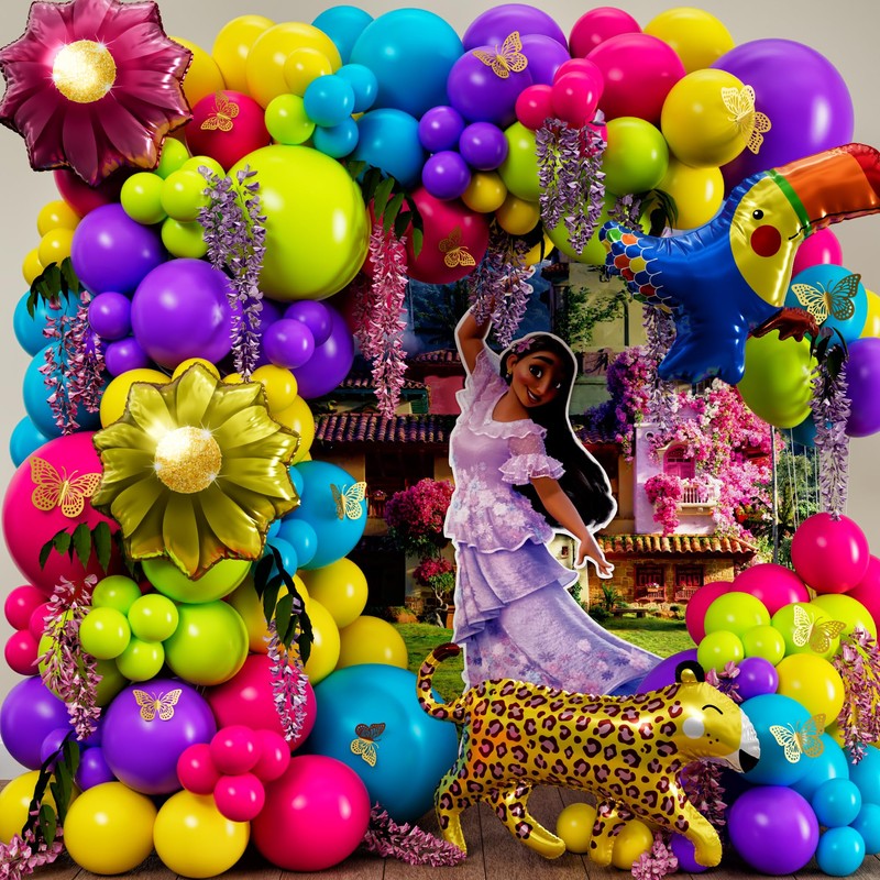 ALL-IN-1 Maribel Encanto Balloons Garland Decorations Arch Kit with BONUS
