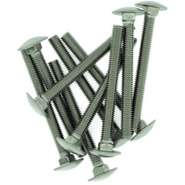 M10 (10mm x 40mm) Cup Square Carriage Bolt (Fully Threaded) - Stainless Steel (A2) (Pack of 10)