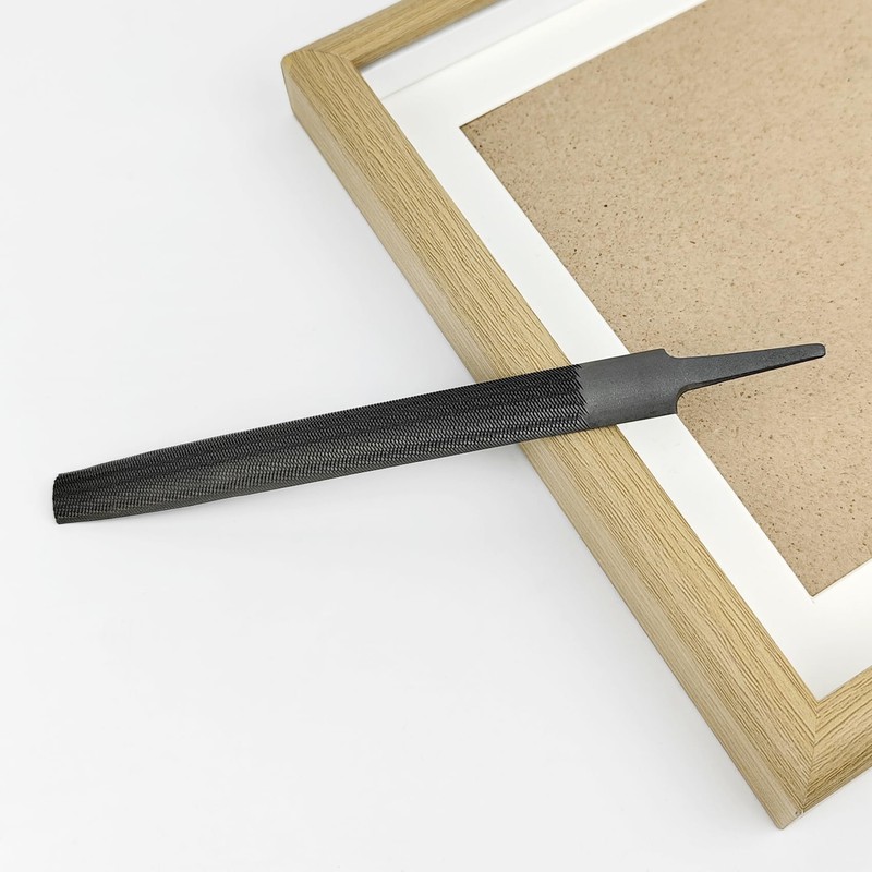 1 Pack Half Round Metal File, Small Sharpening File, 6