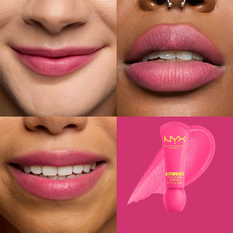 NYX PMU Smushy Matte Lip Balm, Bálsamo labial efecto matte