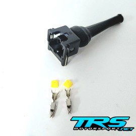 TRS Motorsport Bosch EV1 Fuel Injector Connector w/Terminals & Straight Boot (1 pack) ft450 550
