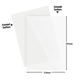 Sweelov 10 Sheets of Shrink Film, Printable A4 Plastic Film, Transparent Decorative Film for Crafts