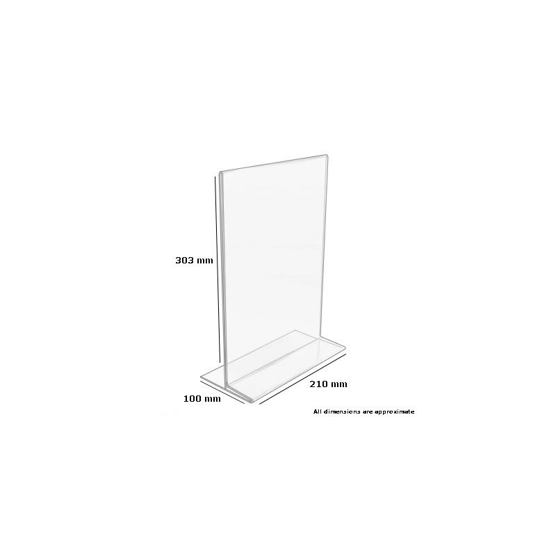 Stalwart CC447 Menu Holder Acrylic, Size: A4, Portrait