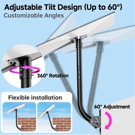 Starlink Gen 3 Mount, Adjustable Mounting Kit Compatible with Gen 3 Starlink Standard Dish, Wall Mount Roof Mount for Starlink Internet Kit Satellite