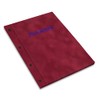 Certificate Folder in Red Velvet Cover with Embossed Print in