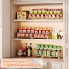 Expandable Can Organizer for Pantry, 3-Tier Adjustable Bamboo & Iron