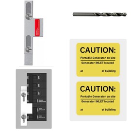 QYZZRS Generator Interlock Kit Compatible with Square D Homeline Meter Main 150 or 200 amp Breaker,for Safe Usage of Portable Power During Outage,Professional and Interlock Kit
