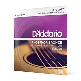 D'Addario Cuerdas para Guitarra - Cuerdas para Guitarra Acústica de Bronce Fosforado - EJ38H - Espectro Tonal Rico y Completo - Para Guitarras de 6 Cu