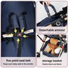 2 in 1 Baby Stroller Blue Newborn Stroller Foldable Convertible