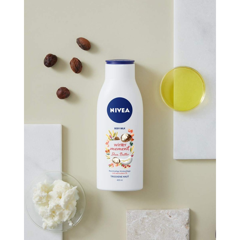 NIVEA Winter Moment Body Milk (400 ml), Rich Body Lotion